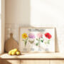 Birth Flower Grandma Print, thumbnail 7 of 8