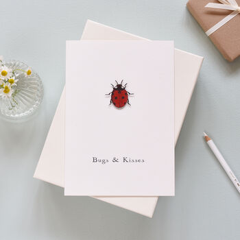 Personalised Romantic Valentines Ladybird Card, 2 of 2