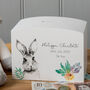 Personalised Woodland Bunny Rabbit Money Pot Piggy Bank, thumbnail 1 of 7
