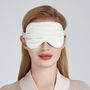 Silk Sleep Giftset Ivory Luxury Pillowcase Eye Mask And Scrunchie, thumbnail 7 of 12