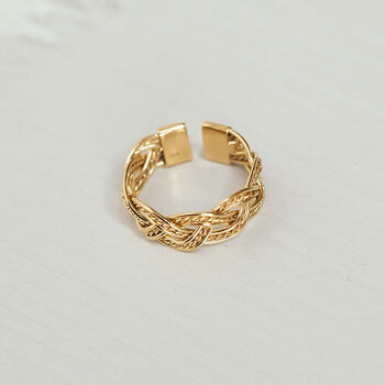 Chunky Braided Open Ring, 6 of 12
