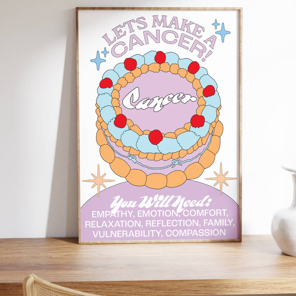 Cancer Cake Print By BY ILARI