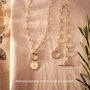 14k Gold Fill Paperclip Chain Necklace With Initial, thumbnail 4 of 5