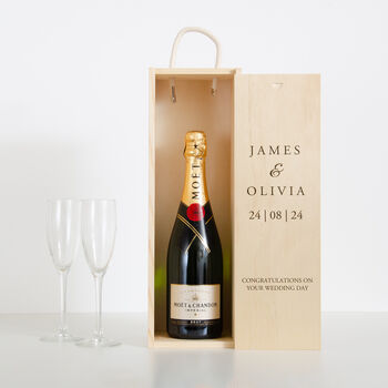 Personalised Engagement / Wedding Magnum Bottle Box, 3 of 6