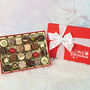 Red Merry Christmas 24 Chocolate Gift Box With Merry Christmas Print, thumbnail 1 of 3