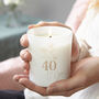 40th Birthday Gift Luxury Scented Soy Wax Candle, thumbnail 1 of 10