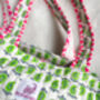 Handmade Neon Quilted Tote Bag, thumbnail 5 of 8