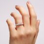 Amelie White Gold Lab Grown Diamond Eternity Band Ring, thumbnail 1 of 5