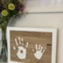 Personalised Family Handprints Solid Oak Wall Hanging, thumbnail 7 of 12