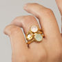 Gold Vermeil Gemstone Stacking Ring, thumbnail 4 of 12