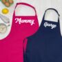 Mummy And Son Personalised Apron Set, thumbnail 1 of 6