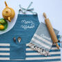 Personalised Cotton Apron Tea Towels, Gift For Mums, thumbnail 1 of 12