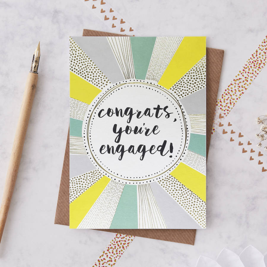 Congrats On Your Engagement Card By Jessica Hogarth ...