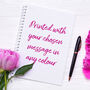 Personalised Any Text Ring Bound Notebook, thumbnail 1 of 2