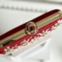 Sofia Red Floral Clutch, thumbnail 6 of 8