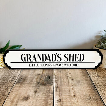 Personalised Shed Road Sign, 3 of 5