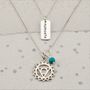 Throat Chakra Necklace In Gold Or Silver, thumbnail 2 of 10
