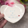 Personalised Wedding Gift Ring Dish Letterbox Friendly, thumbnail 5 of 7