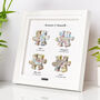 Four Personalised Jigsaw Maps Framed Print, thumbnail 1 of 9