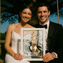 Personalised Couples Love Swing Papercut, thumbnail 5 of 5