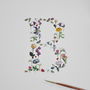 Hand Painted Flower Initial For A Girl’s Christening, thumbnail 9 of 12