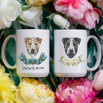 Custom Staffordshire Terrier Mug With Name, 3 of 10