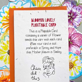 Plantable Blooming Seed Infused Card, 4 of 5