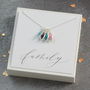 Family Birthstone Marquise Charm Necklace, thumbnail 7 of 12