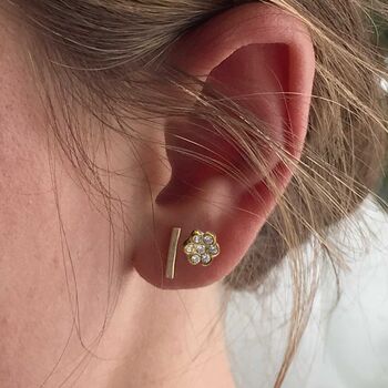Diamond Sundance Stud Earrings, 4 of 10
