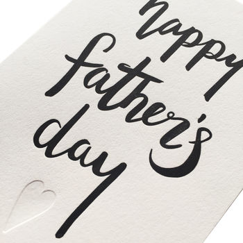 'Happy Fathers Day' Script Letterpress Card, 4 of 4