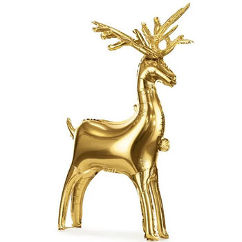 Gold Reindeer Foil Balloon 80cm For Christmas Decor, 2 of 2