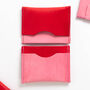Colour Block Leather Card Wallet, thumbnail 5 of 11