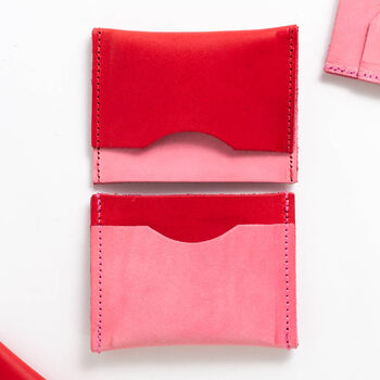 Colour Block Leather Card Wallet, 5 of 11