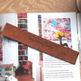Personalised Cyclists Leather And Recycled Book Mark, thumbnail 3 of 6