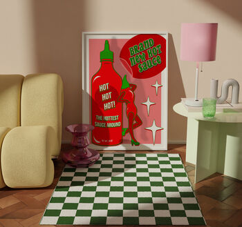 Hot Sauce Unhinged Artwork Poster Print, 5 of 5