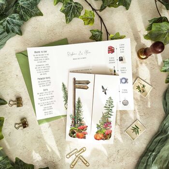 Autumn Woodland Gatefold Invitation, 9 of 10