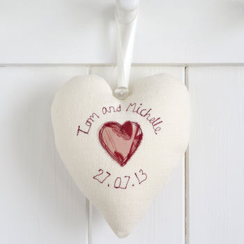 Personalised Wedding Anniversary Heart Gift, 11 of 12