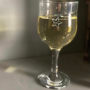 Personalised 80th Birthday Gift Wine Glass, 5 of 5