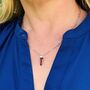 The En Pointe Smokey Quartz Necklace, Silver, thumbnail 4 of 7