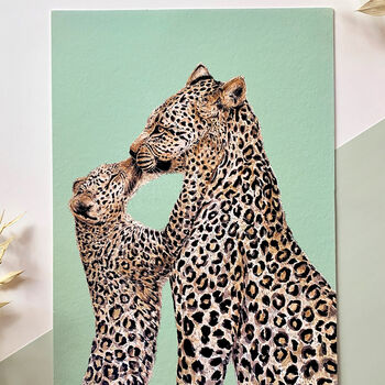 Giclée Fine Art 'Leopard Kiss' Print, 3 of 6