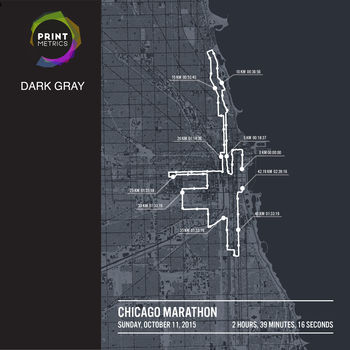 Personalised Chicago Marathon Poster, 5 of 12