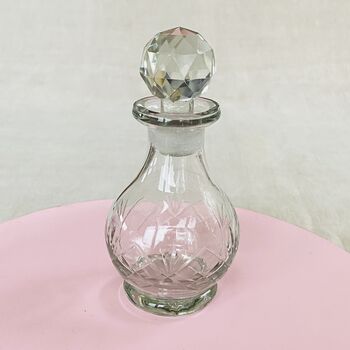 Vintage Decorative Crystal Cut Glass Perfume Bottle ~ 27, 2 of 6