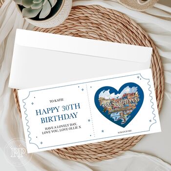 Personalised Birthday Scratch Reveal Surprise Ticket, Any Birthday, 5 of 10
