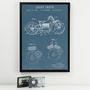 Anatomy Of A Motorbike And Engine Patent Print, thumbnail 9 of 10