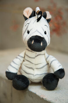 Baby Zebra Rattle Soft Toy, 2 of 6