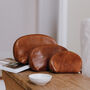 Leather Make Up Bag Set, Tan, thumbnail 1 of 4