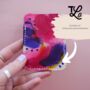 Personalised Grey Pocket Wallet, Hand Painted Design, thumbnail 8 of 9