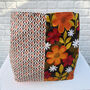 Vintage Ikea Bag Orange Flowers And Quilted Cotton, thumbnail 3 of 8