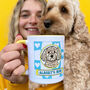 Personalised Dog Lover Dog Mum Check Mug, thumbnail 4 of 12
