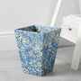 Floral Waste Paper Bin, thumbnail 1 of 6